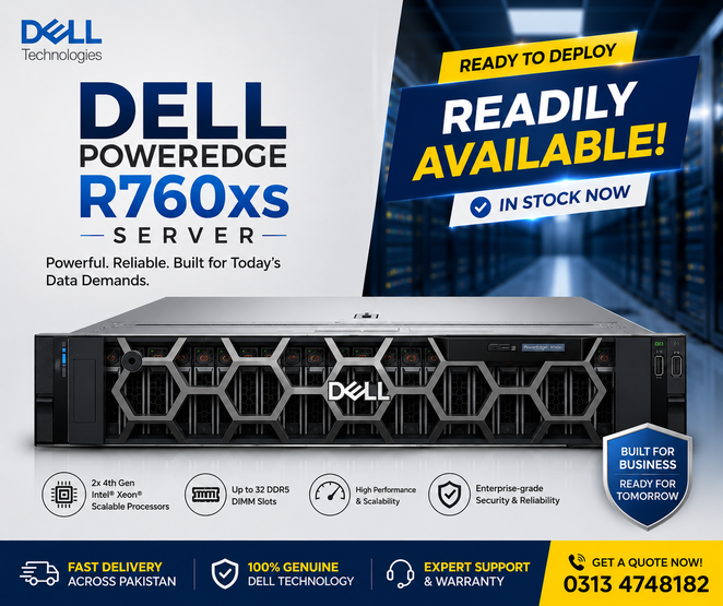 Dell Dell PowerEdge R760xs Rack Server — Server Machines in Pakistan