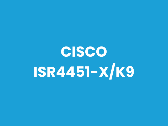Cisco Cisco ISR 4451-X/K9 Integrated Services Router — Networking Devices in Pakistan